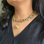 Labradorite layered necklace