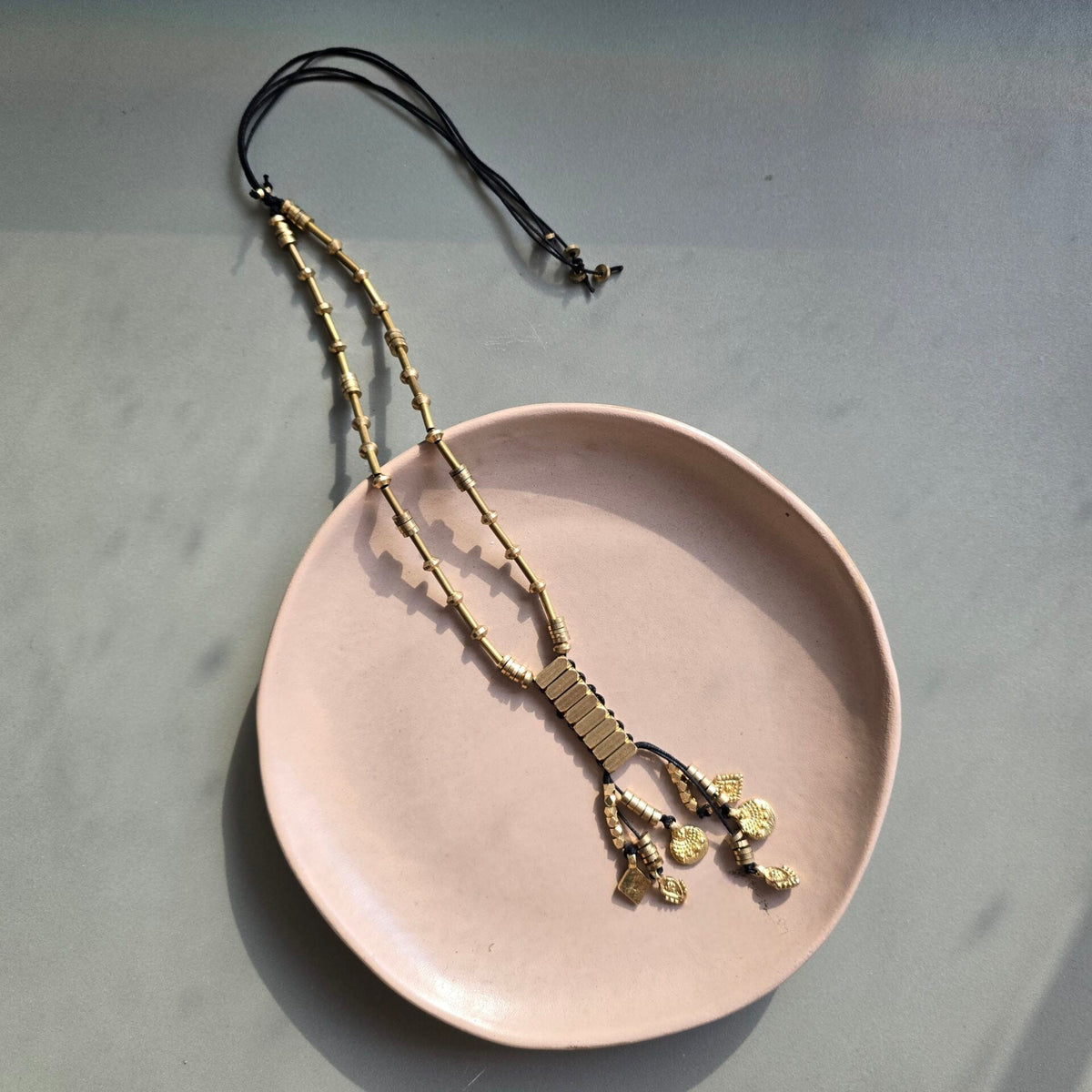 Golden Gleam Strand Necklace