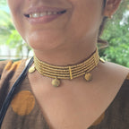 Medallions Brass Charm Choker