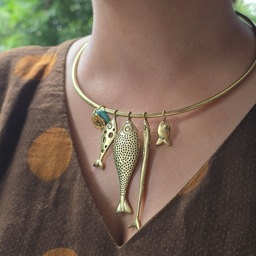 Fish Hansli Necklace