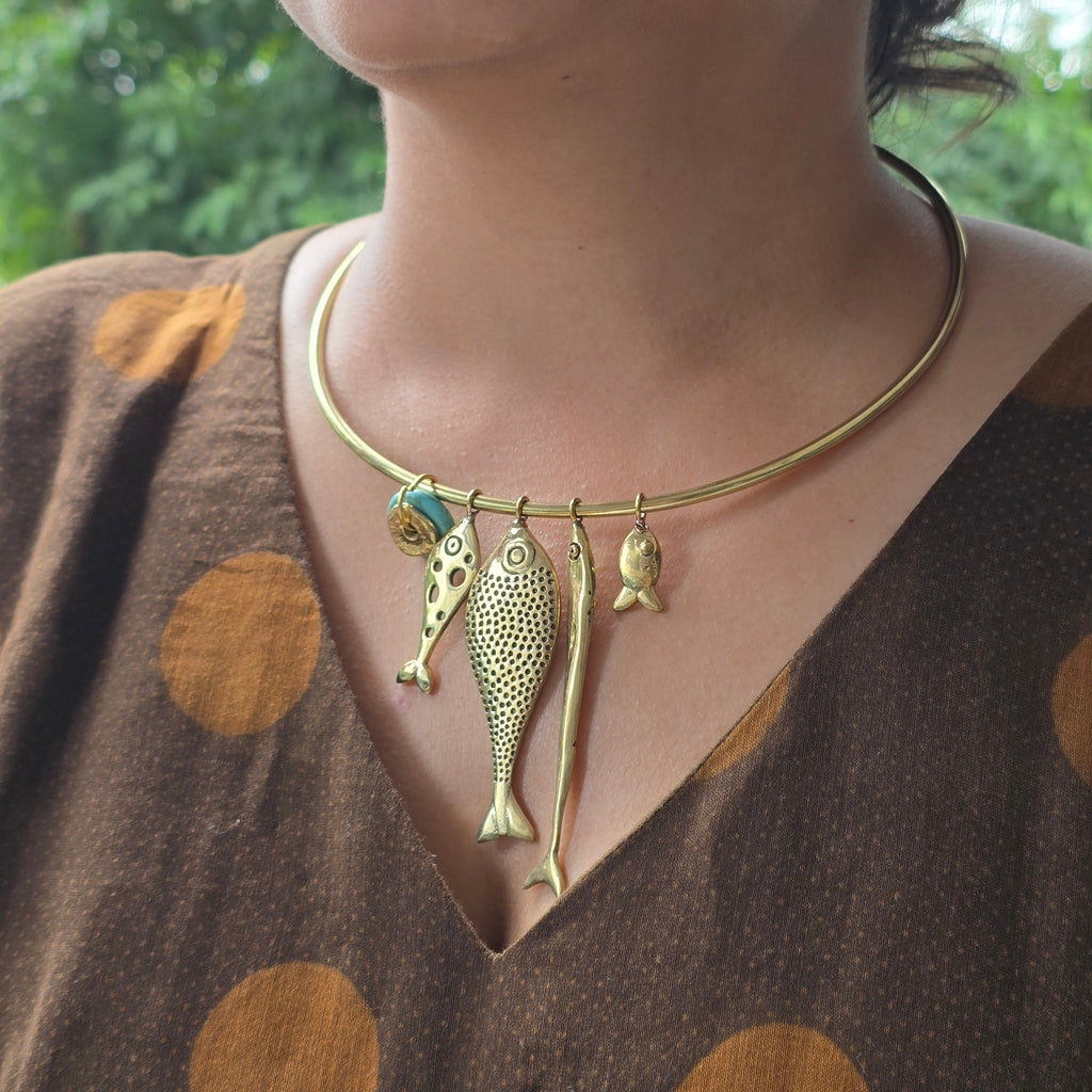 Fish Hansli Necklace