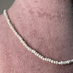 Dainty pearl necklace