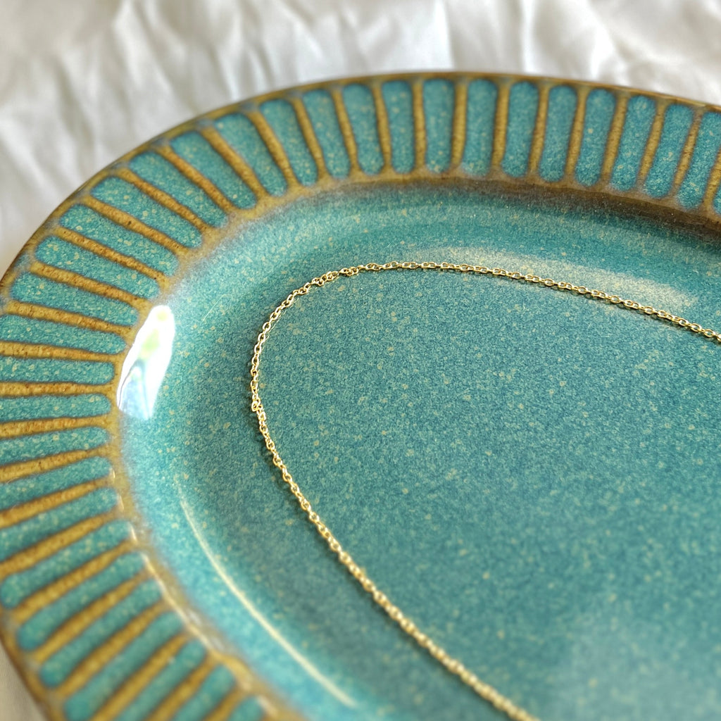 hammered disc necklace