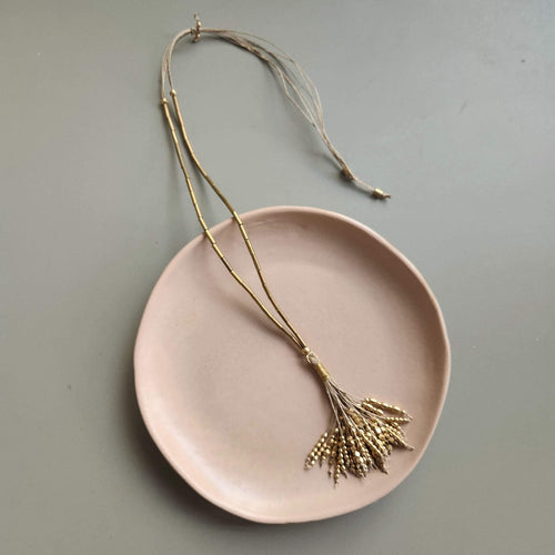 Arabella brass necklace