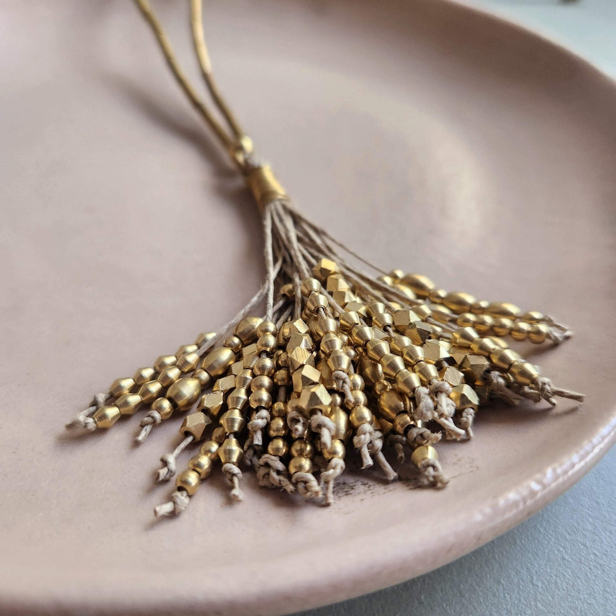 Arabella brass necklace
