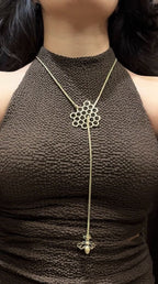 Bee Harmony Lariat Necklace