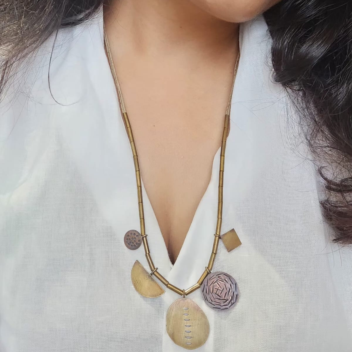 Geometric necklace