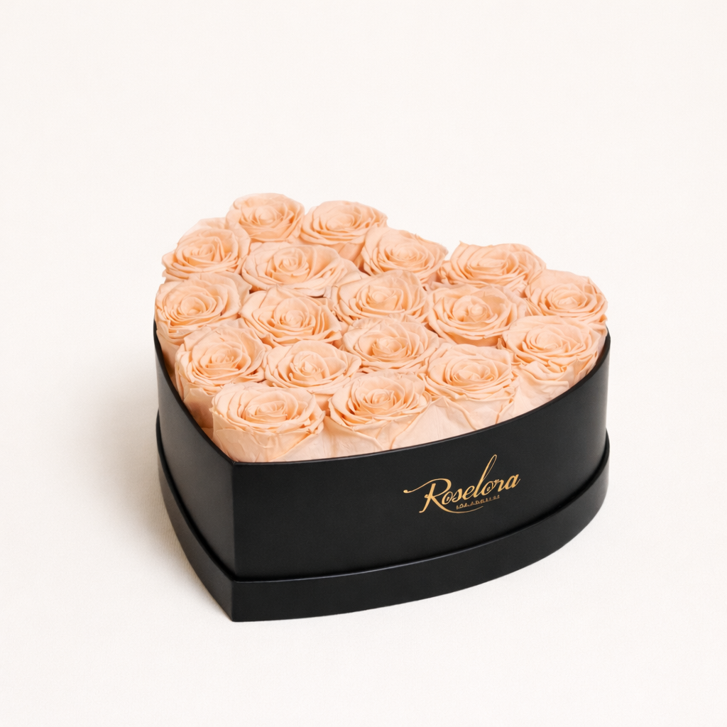 Small Heart · 18 Blush Roses