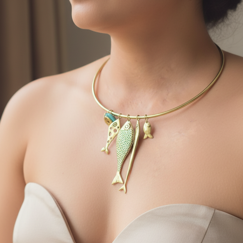 Fish Hansli Necklace