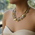 June layered statement necklace