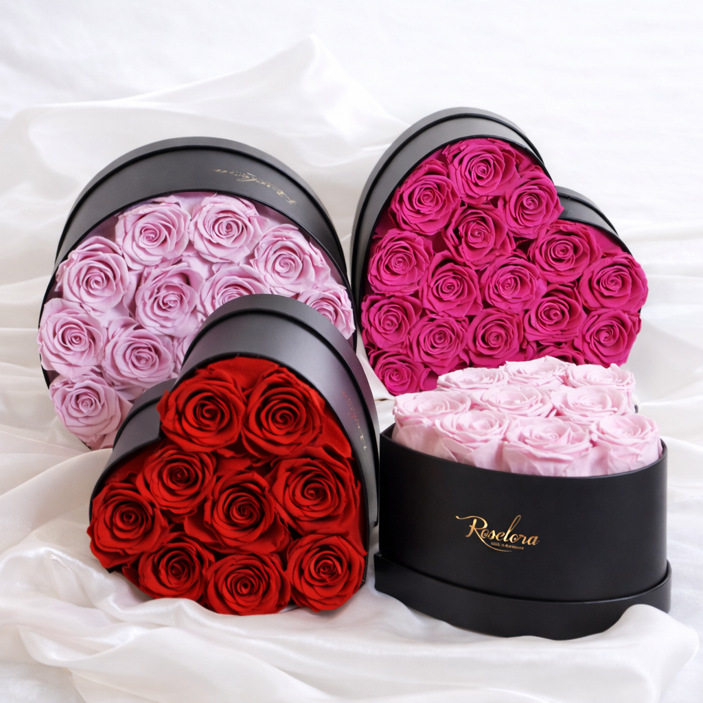 Mini Heart · 9 Red Roses