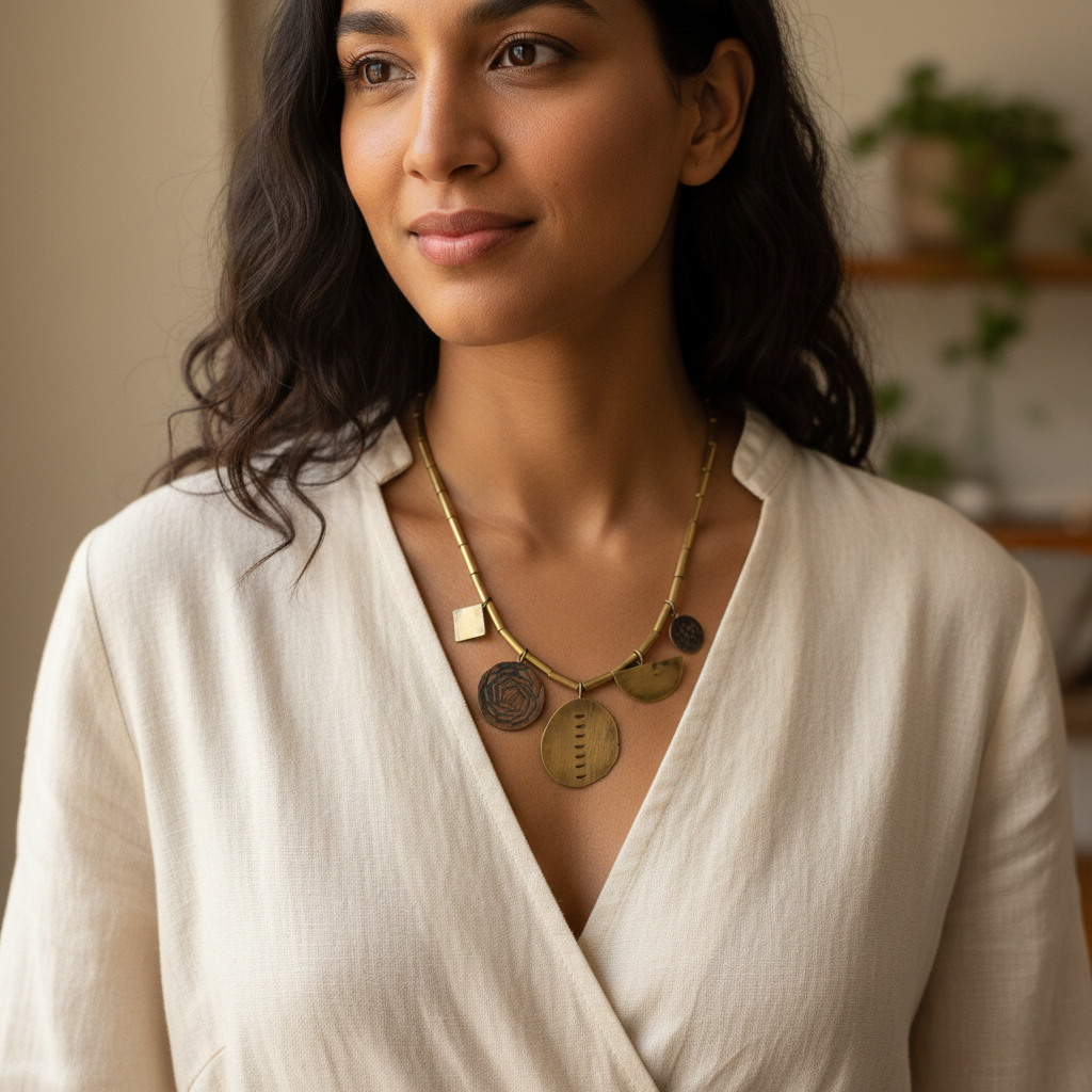 Geometric necklace