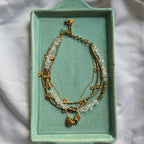 Clear Crystal Layered necklace