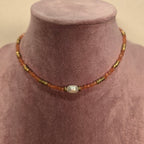 Tangerine necklace