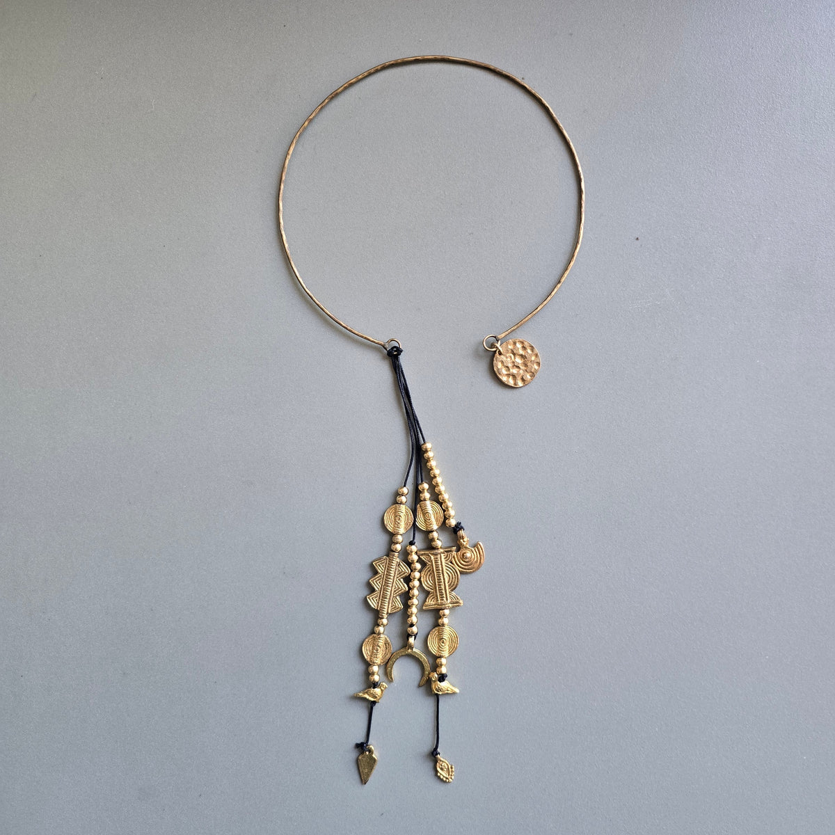 Hansli Necklace With Brass Charms