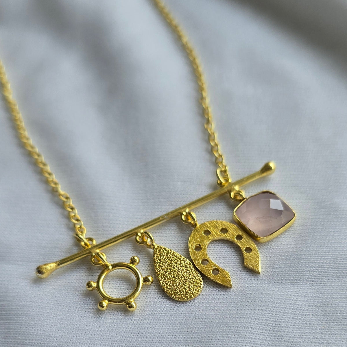Horseshoe Halo Necklace