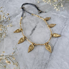 Brass Leaf Choker
