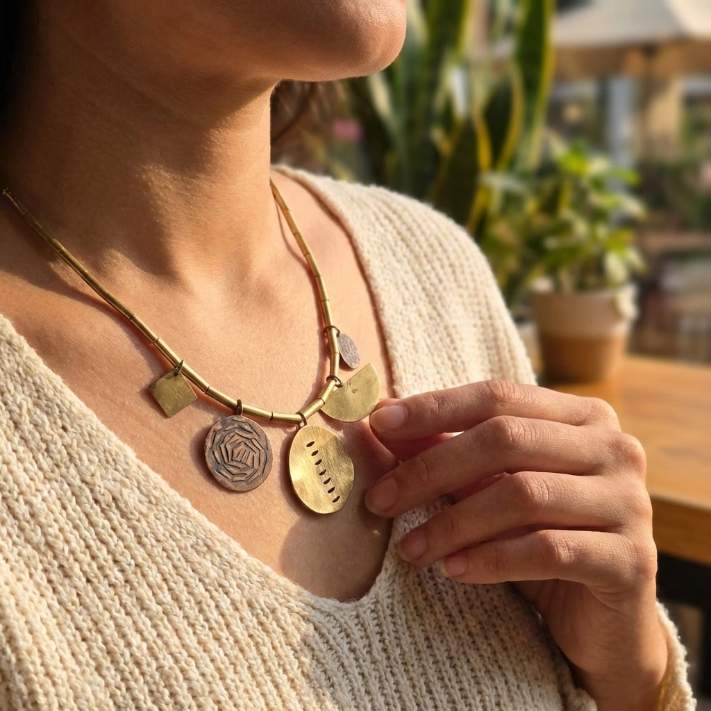 Geometric necklace