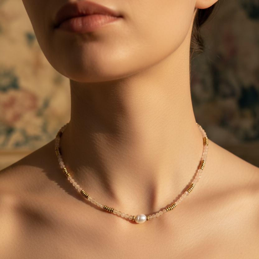 Rose necklace