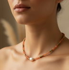Tangerine necklace